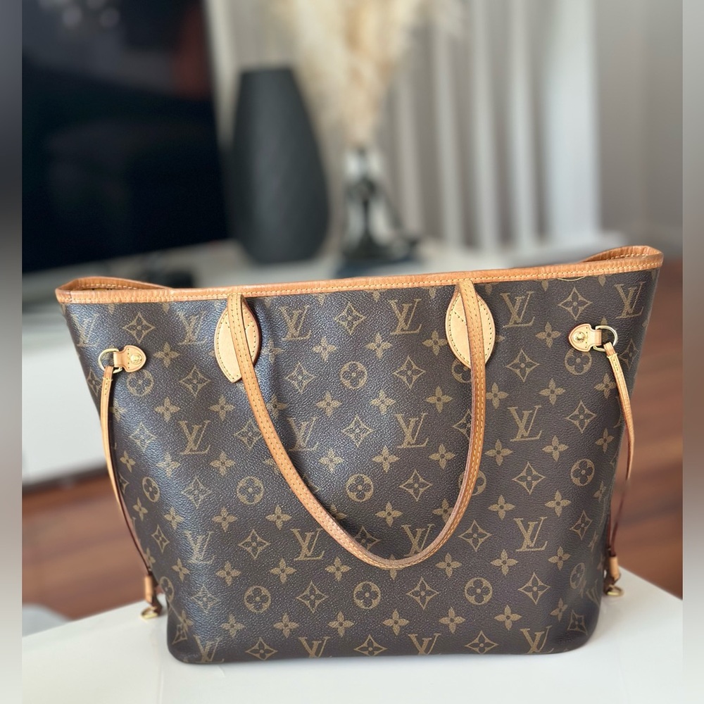 Louis Vuitton Neverfull Tote MM Brown Canvas Monogram - Picture 4 of 16